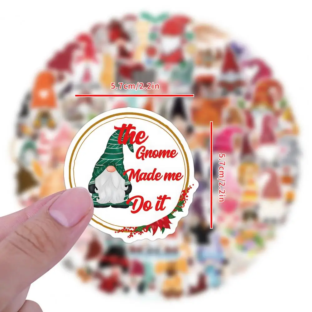 עמיד למים קישוטי חג עמיד למים Gnome מדבקות מצוירות גמד עיצוב בקבוקים סקייטבורד נייר מכתבים עבור ליל כל הקדושים - 2