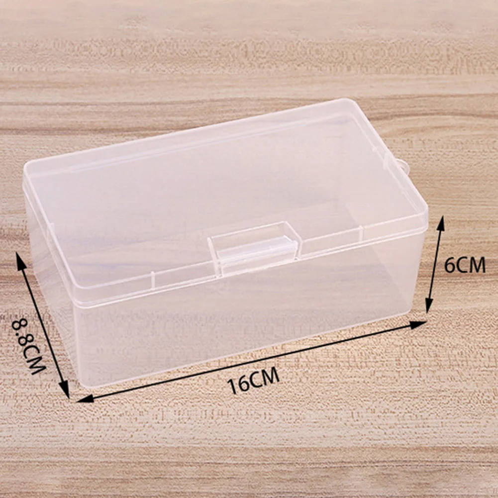 פלסטיק שקוף קוסמטיקה חומרה, חלקי תכשיטים אחסון מכולות אריזה קופסה מתאימה עגילים טבעות תיבת מחזיק תיק - 2