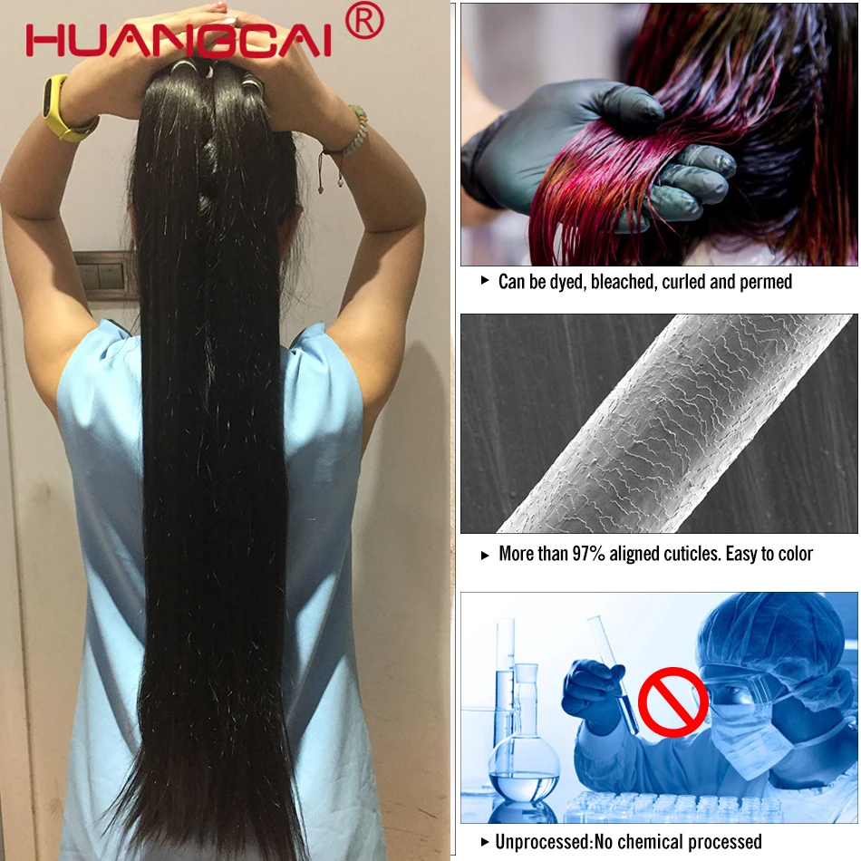פרמיה 40 אינץ שיער אנושי חבילות - #1B עצם ישר חבילות | רמי ברזילאי שיער | 30 אינץ חבילות | עצם שיער - 2