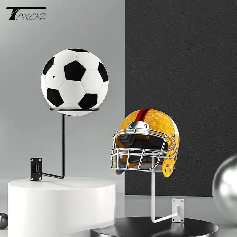 קיר רכוב כדורסל אחסון מדף ברזל רב-תכליתי כדורגל תצוגת מדף הכדור בעל חיסכון בחלל הסלון עיצוב - 4
