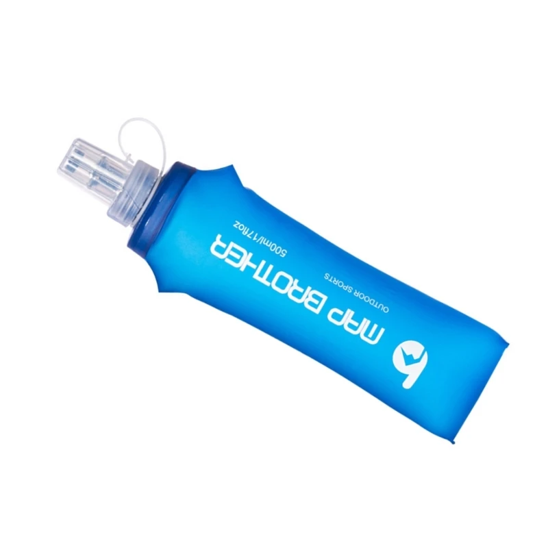 רך מתקפל, בקבוק מים נייד TPU רך הבקבוק. בקבוק מים זורמים Hydrations חבילת הספורט חיצונית Hydrations בקבוק - 0