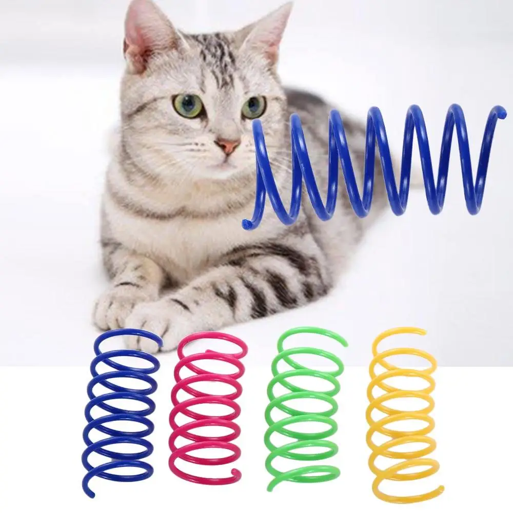 רעיל עמיד בטיחות צבעוני להקפיץ כדור חתול צעצוע ציוד לחיות מחמד צעצוע אביב - 0