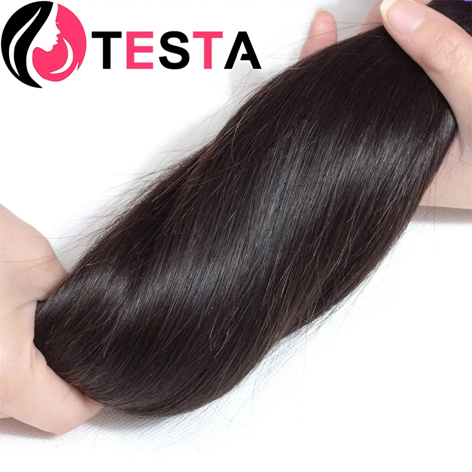 שיער אנושי חבילות עצם ישר עם 4x4 תחרה סגירת מעגל נשים בחינם החלק האמצעי כפול נמשך האנושי שיער שחור טבעי, אריגה - 2