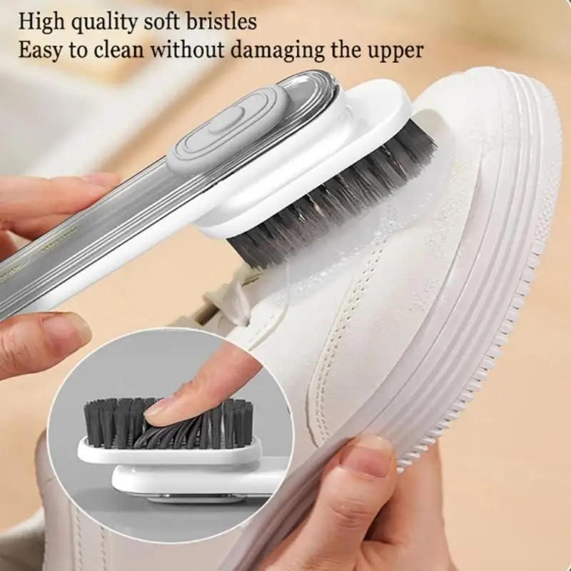 תכליתי אוטומטי לסבון נוזלי הוספת הנעל מברשת זיפים רכים בגדים מברשת בגדים לוח מברשת Soap Dispenser מברשת - 1
