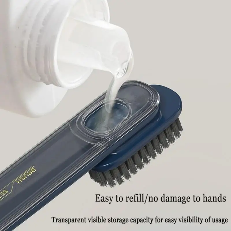 תכליתי אוטומטי לסבון נוזלי הוספת הנעל מברשת זיפים רכים בגדים מברשת בגדים לוח מברשת Soap Dispenser מברשת - 2
